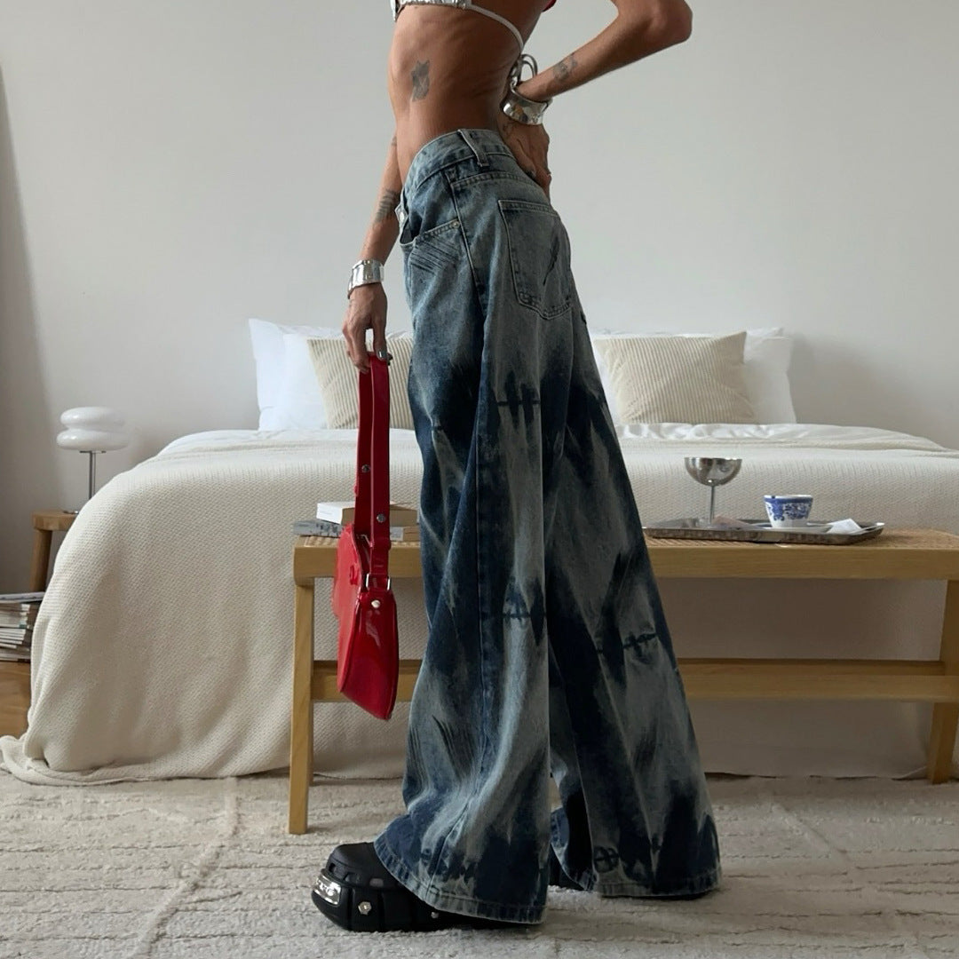 Dames Jeans larges avec lavage unique Chic und Stil