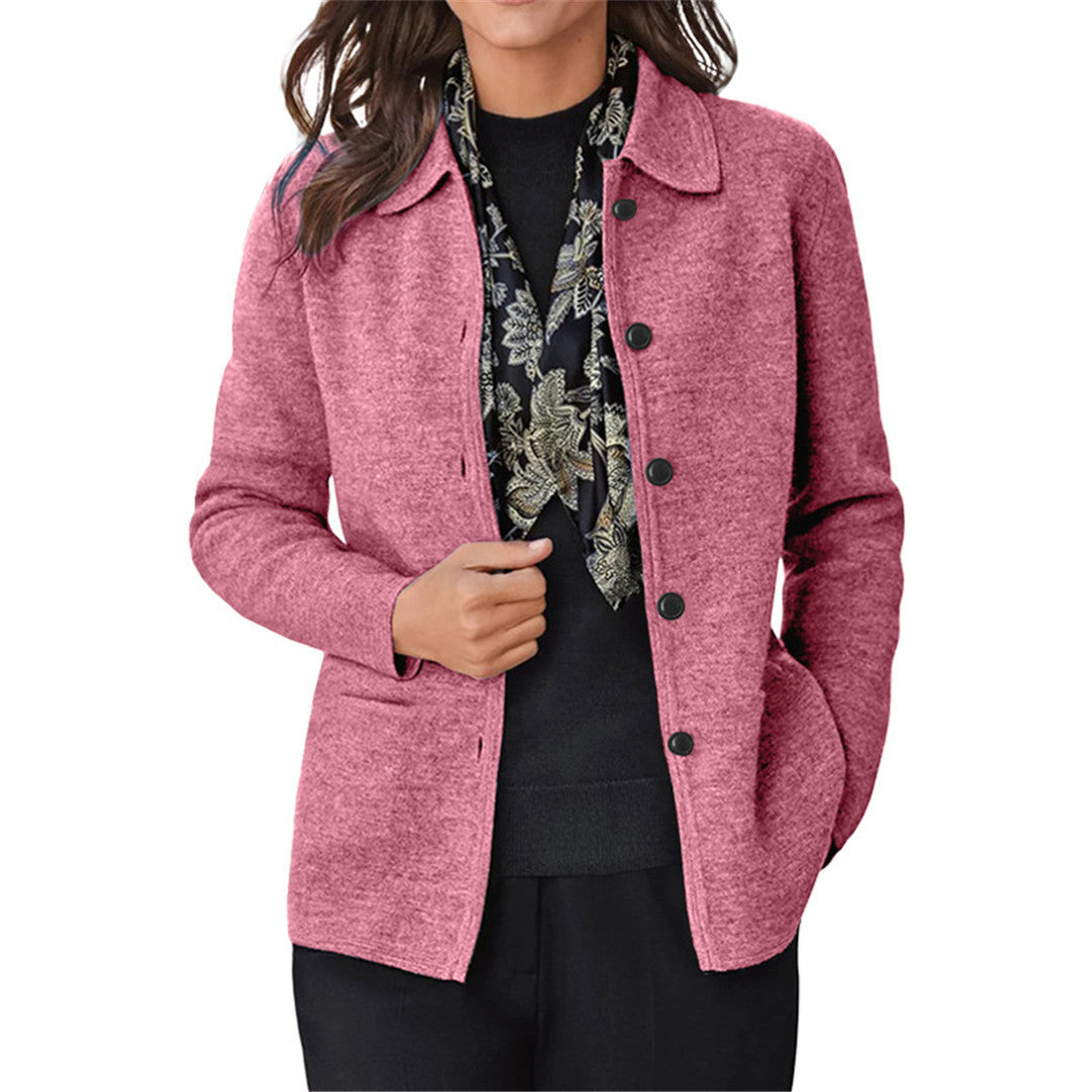 Dames Élégante et douillette veste en tricot Chic und Stil