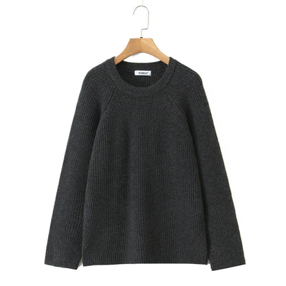 Pull structuré douillet pour femmes avec col rond Chic und Stil