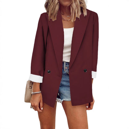 Dames blazer oversized décontracté avec des détails modernes Chic und Stil