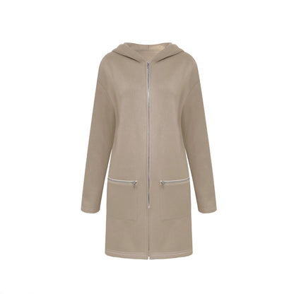 Dame veste de transition en tissu léger avec poches zippées pratiques Chic und Stil