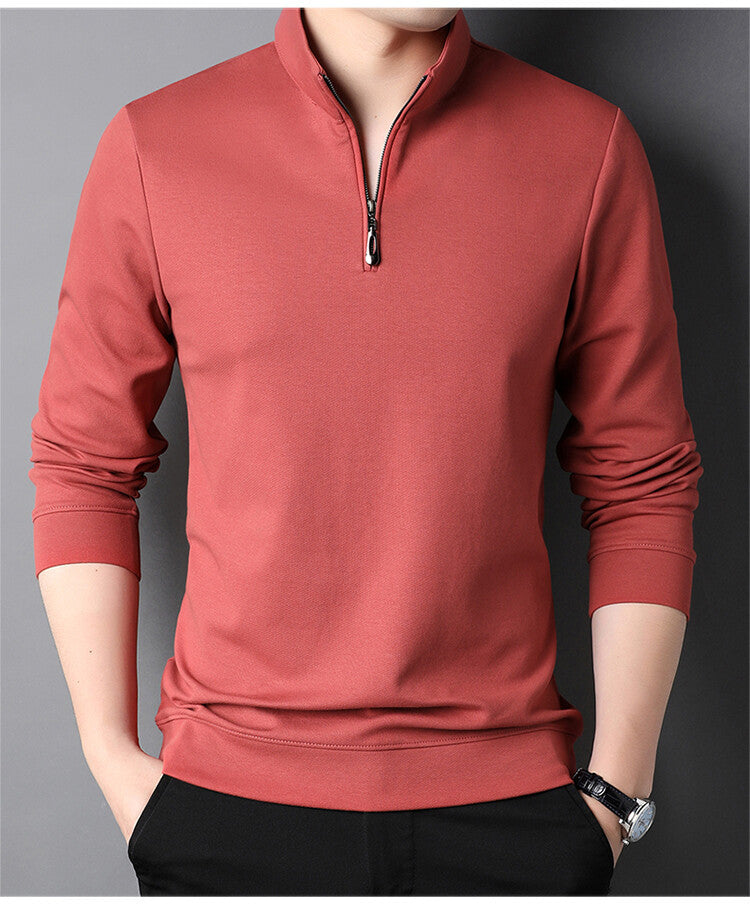 Men's turtleneck pullover with zipper Chic und Stil