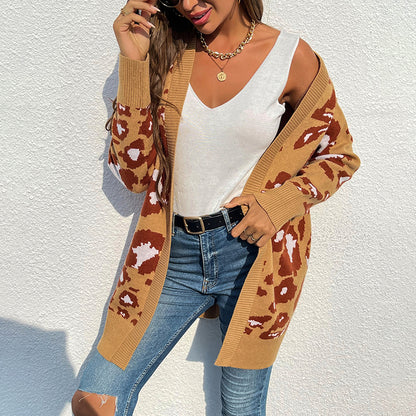 Veste tricot modeste pour dames avec des motifs animaliers créatifs et une coupe décontractée Chic und Stil