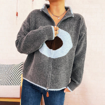 Pull femme douillet avec design accrocheur Chic und Stil