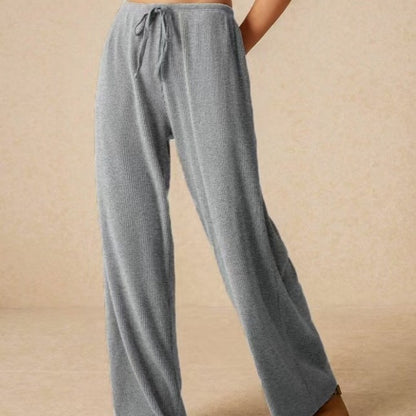 Pantalon de détente ample pour femme avec ceinture élastique et cordon de serrage Chic und Stil