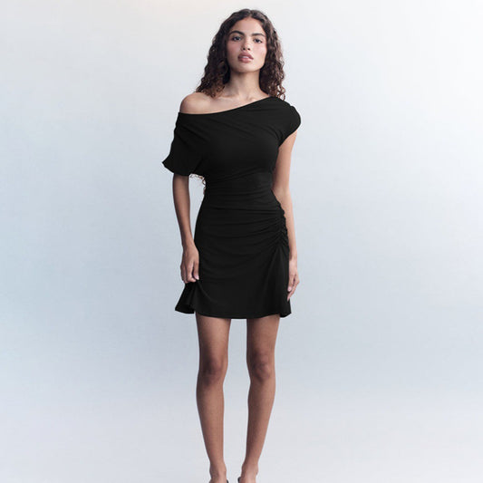Robe off-shoulder femme avec fronces Chic und Stile