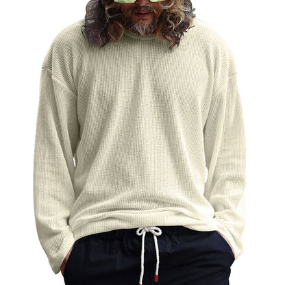 Chemise décontractée à manches longues pour homme en tissu structuré respirant Chic und Stil