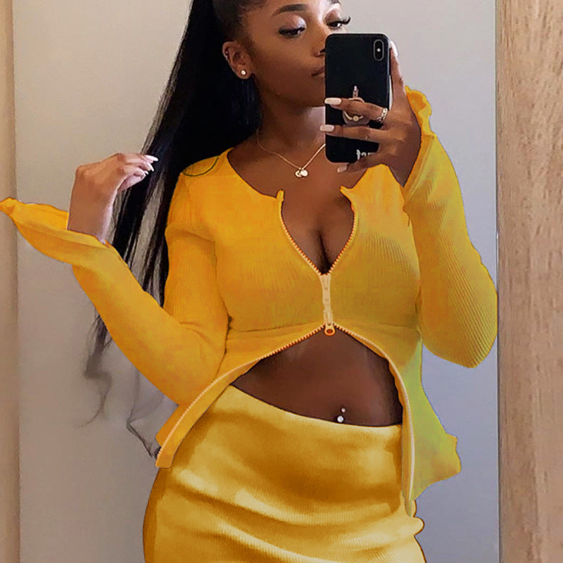 Robe bodycon découpée flirty Chic und Stil pour femmes