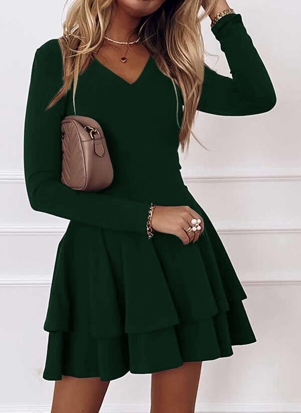 Robe portefeuille femme avec des détails volants et une coupe élégante Chic und Stil