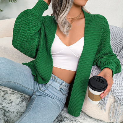Cardigan en tricot décontracté pour femmes avec un décolleté en V profond et une silhouette surdimensionnée Chic und Stil