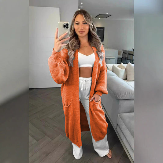 Cardigan en grosse maille pour femmes au style oversized décontracté avec poches pratiques Chic und Still