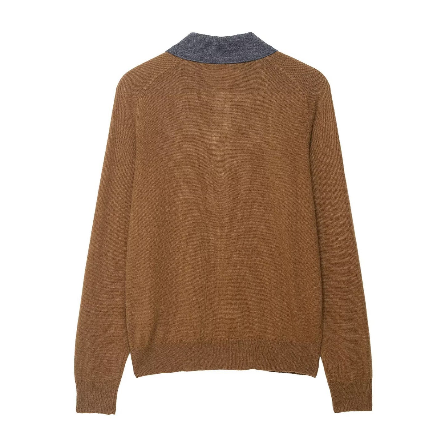 Pull femme avec un motif losange moderne et col polo Chic und Stil
