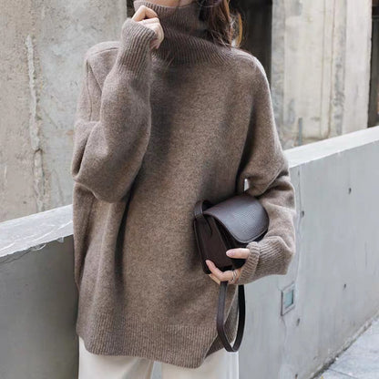 Pull à col roulé confortable pour femmes en laine de haute qualité Chic und Stil