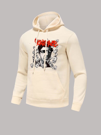 Pull-over à capuche pour dames avec impression graphique créative Chic und Stil