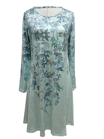 Robe A-ligne pour femmes avec un délicat motif floral Chic und Stil