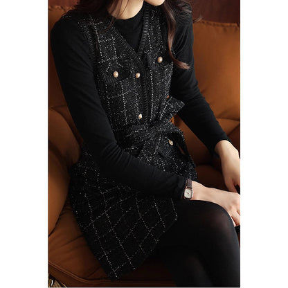 Robe utilitaire à carreaux pour femmes Chic und Stil