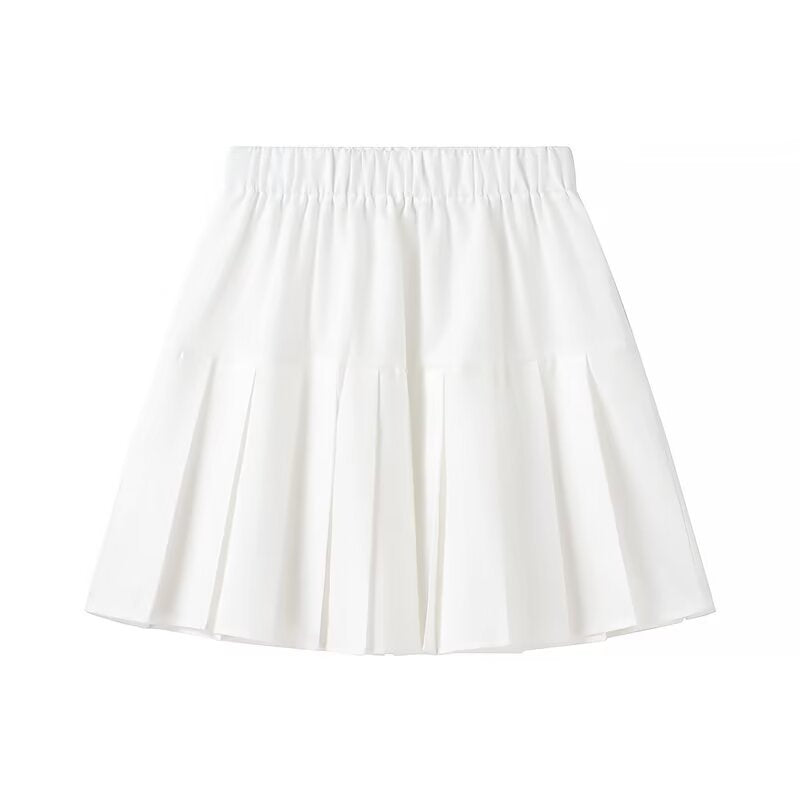 Robe sans manches élégante pour dames avec col haut et jupe évasée Chic und Stil