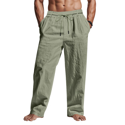 Casual Beach Pants for Men with Adjustable Drawstring and Convenient Side Pockets Chic and Style