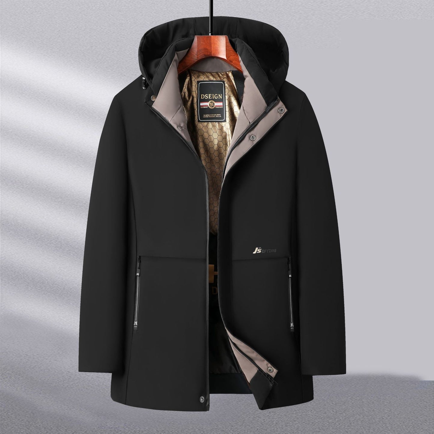 Functional windbreaker jacket for men with versatile pockets Chic and Style