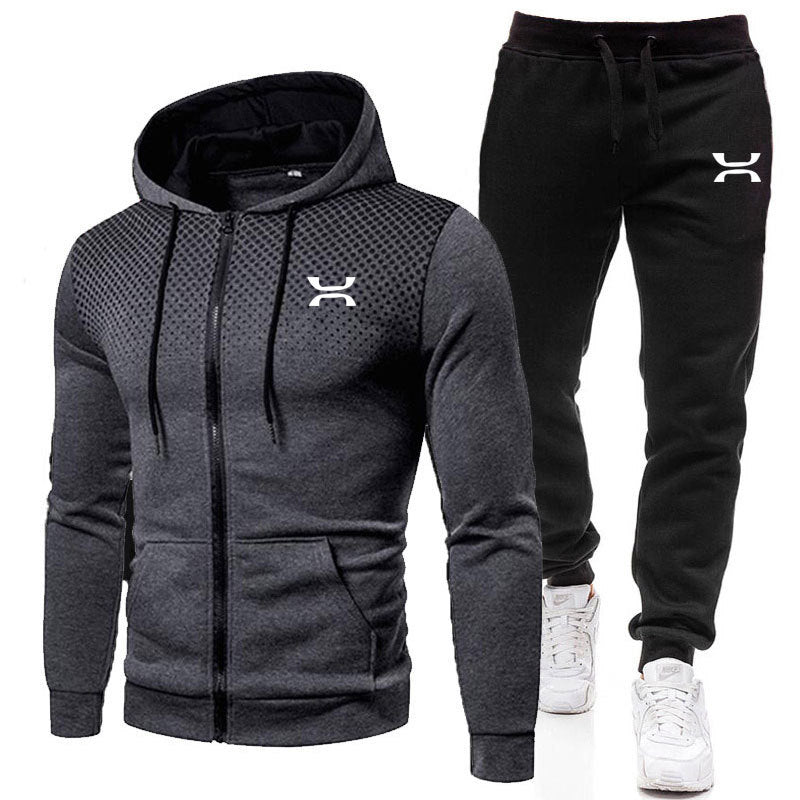Men's Tracksuit with Breathable Hoodie and Comfortable Jogging Pants Chic und Stil