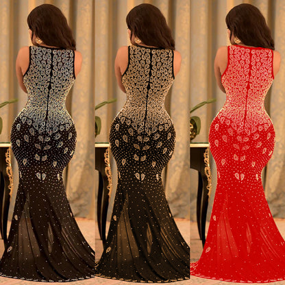 Robe de soirée élégante pour femme avec décolleté plongeant Chic und Stil