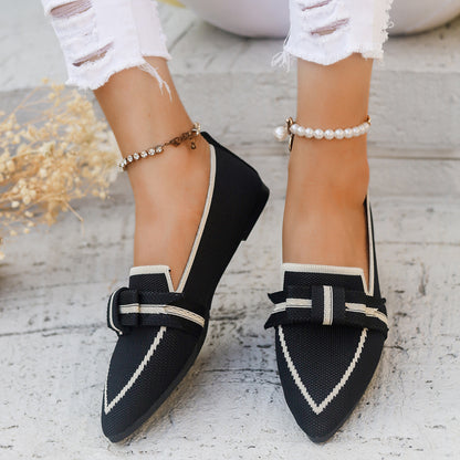 Dames Ballerines Élégantes Bout Pointu Chic und Stil
