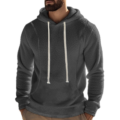 Homme pull à capuche en polaire confortable avec des éléments sportifs Chic und Stil