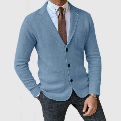 Blazer en tricot pour homme avec grandes poches et coupe moderne Chic und Stil