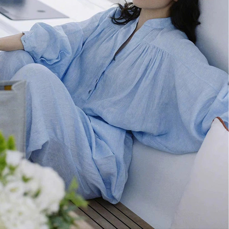 Combinaison en lin décontractée pour femme Chic und Stil