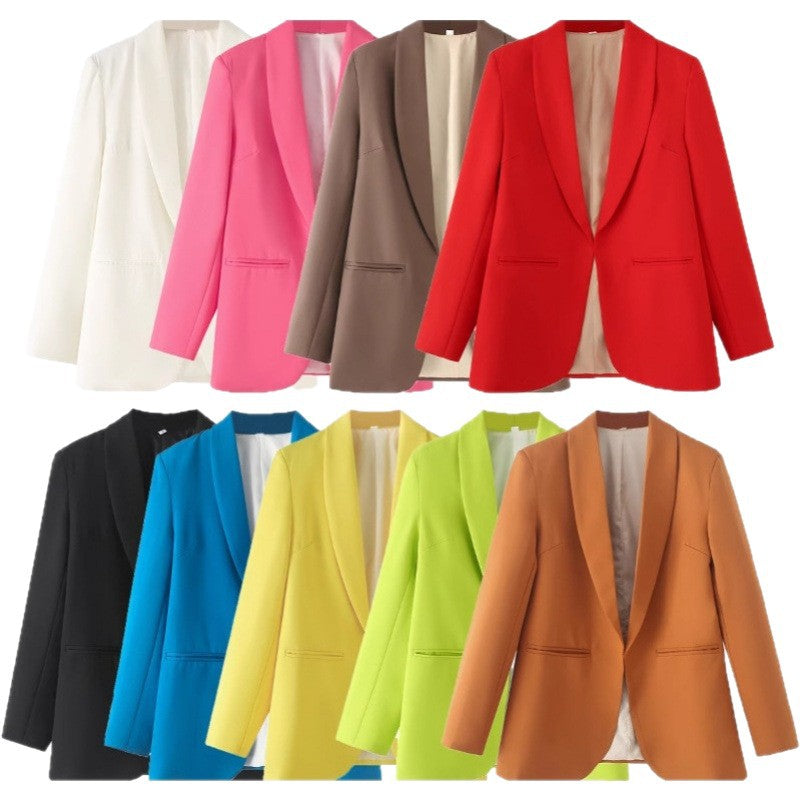 Dames blazer élégant avec coupe unique et poches Chic und Stil