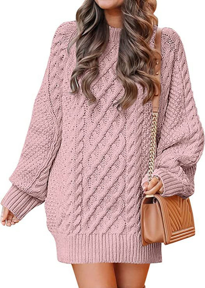 Femme Grand pull en tricot à motif torsadé et coupe décontractée Chic und Stil