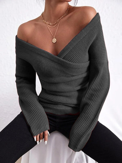 Dames Haut tricot à carreaux Chic und Stil