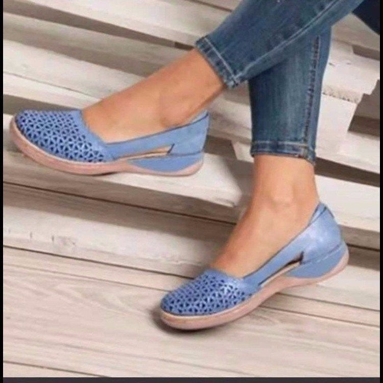 Chaussures de loisirs respirantes pour femmes avec talon fermé Chic und Stil