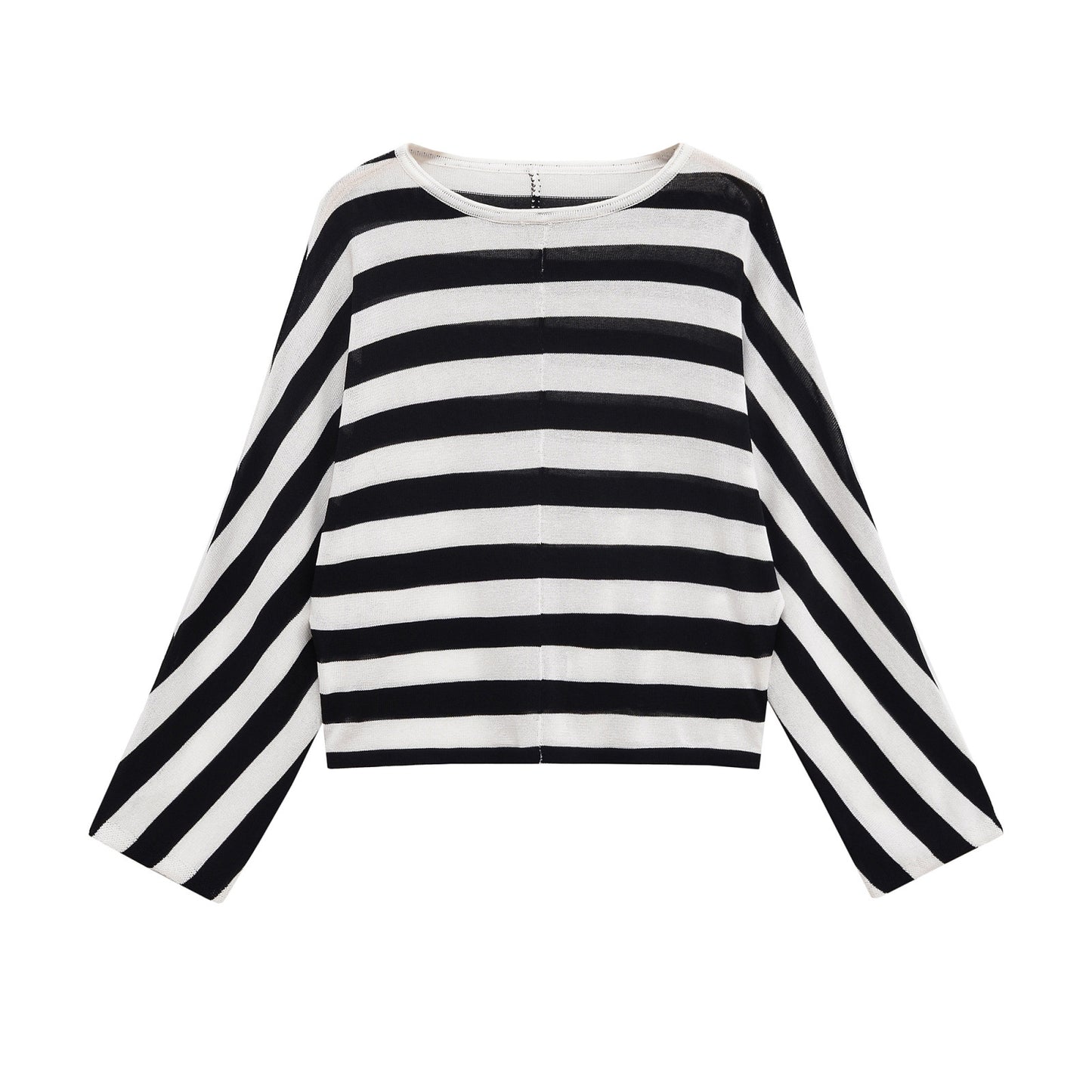 Dames pull oversize rayé Chic und Stil