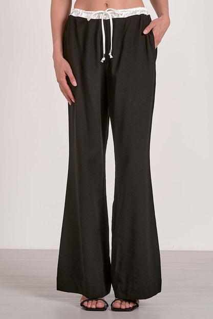 Ladies Palazzo Pants Trendy with Elastic Waist Chic and Style