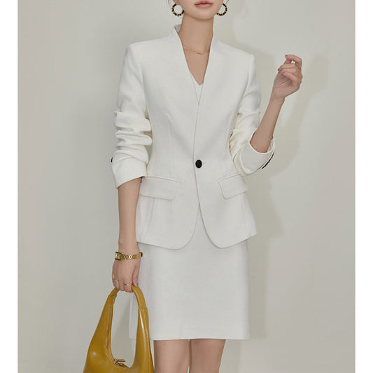 Blazer ajusté et robe mini élégante pour femmes Chic und Stil