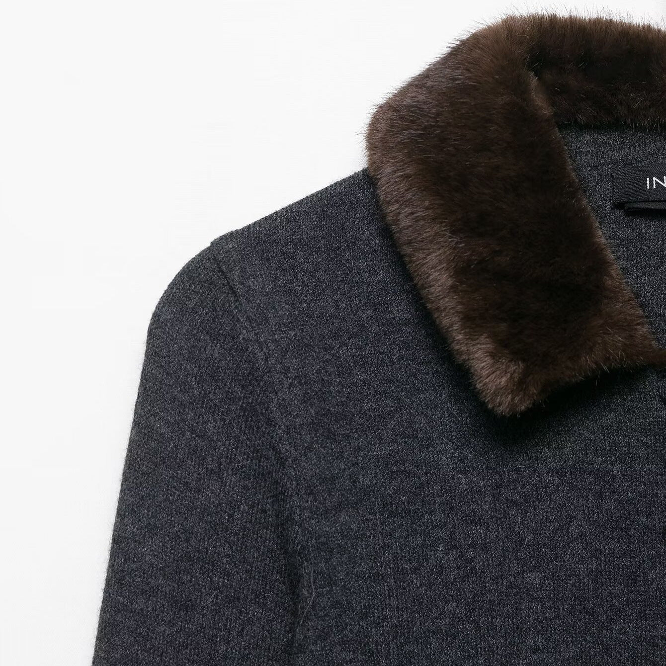 Dames élégant gilet avec col en fausse fourrure amovible Chic und Stil