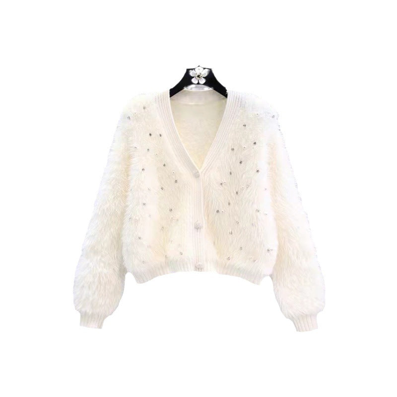 Dames pull-over douillet avec des accents scintillants et une coupe à la mode Chic und Stil