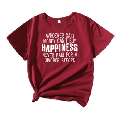 T-shirt graphique décontracté pour femmes Chic und Stil 1751262043
