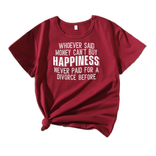 T-shirt graphique décontracté pour femmes Chic und Stil 1751262043