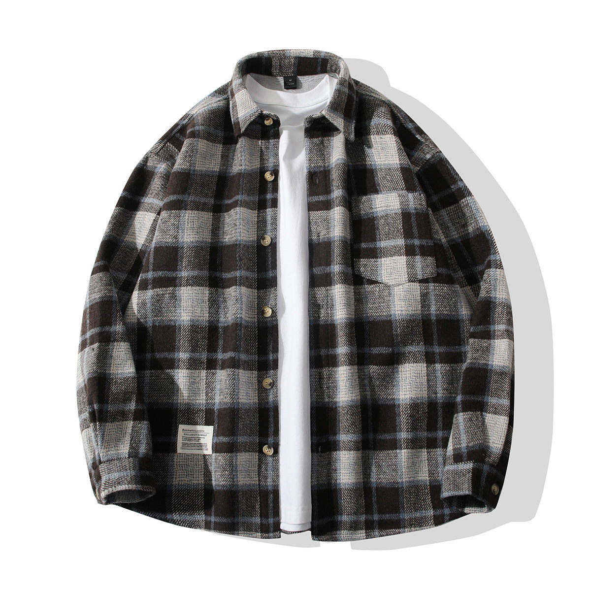 Chemise en flanelle confortable à carreaux pour homme Chic und Stil