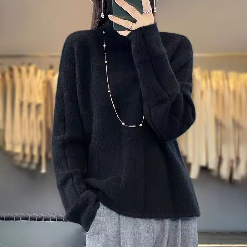 Pull en tricot confortable pour femmes en design à carreaux Chic und Stil