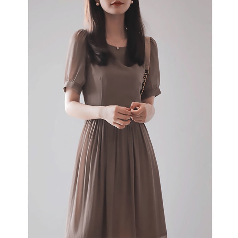 Robe Élegante à Manches Courtes pour Femme Chic und Stil