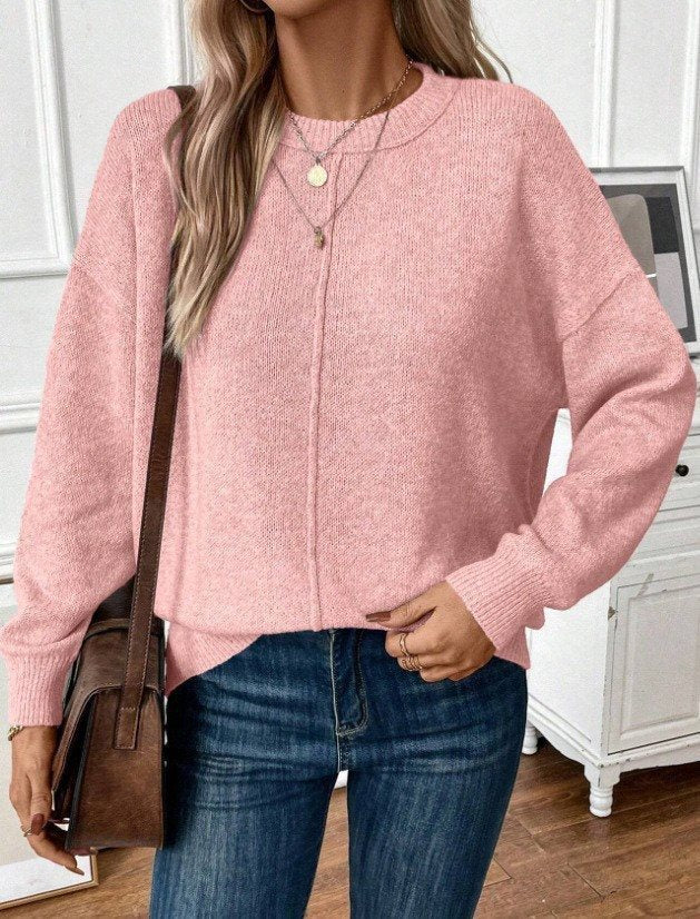 Femme Pull oversized confortable et stylé à manches longues Chic und Stil