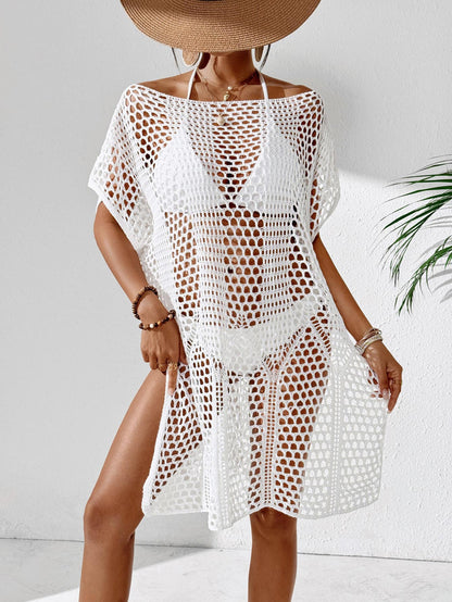 Dames Élégante Ouverte-Tricot Maillot de bain-Pareo Tunique Chic und Stil