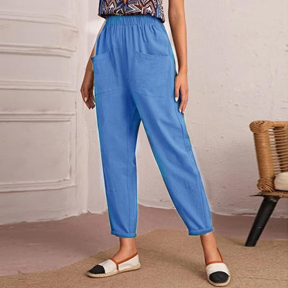 Pantalon confortable pour dames avec taille élastique et poches pratiques Chic und Stil
