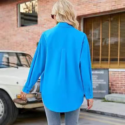 Chemisier femme ample avec devant boutonné et coupe élégante Chic und Stil