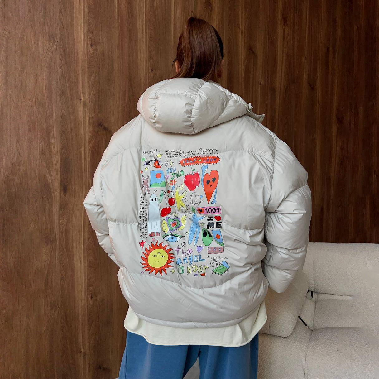 Dame jacket mat design d'impression créatif Chic und Stil