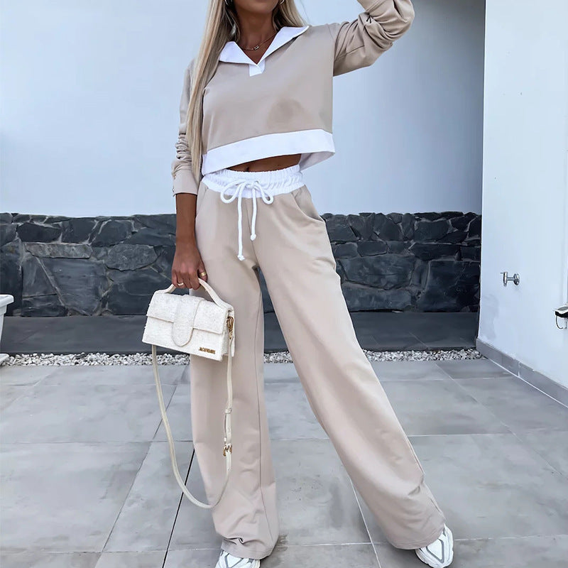 Casual set for women with a comfortable top and loose pants Chic und Stil