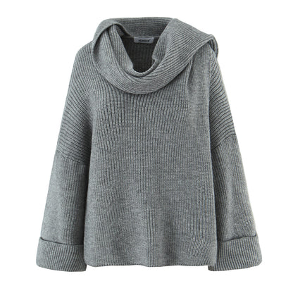 Pull en tricot élégant pour femmes avec une coupe ample et un col roulé décontracté Chic und Stil